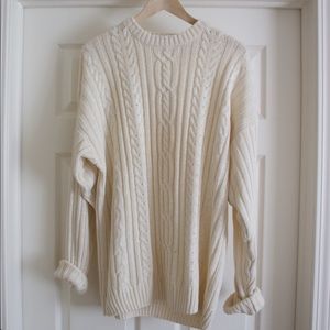 Oversized knit sweater